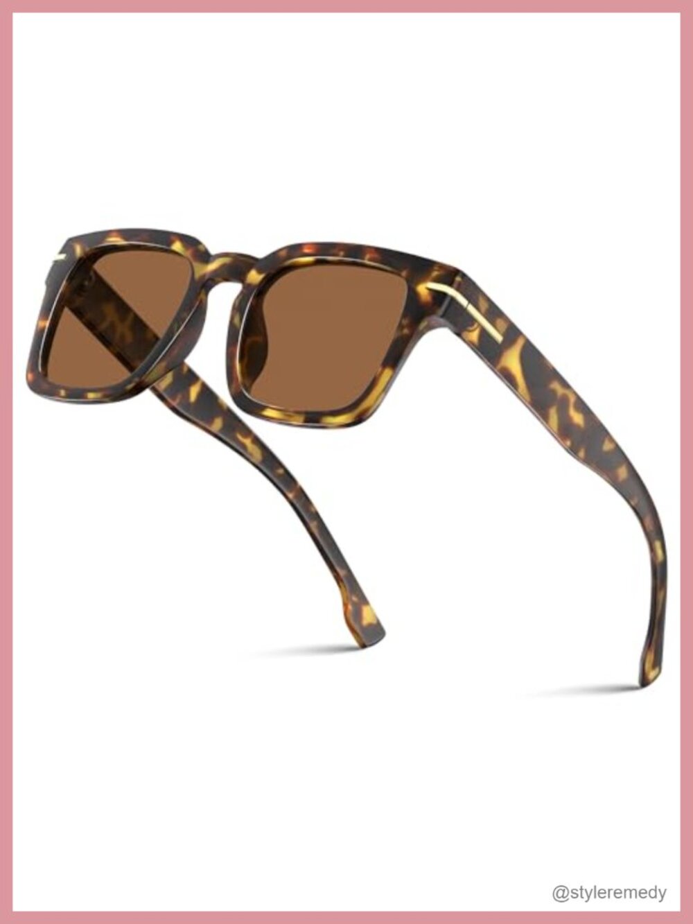 Retro Square Frame Sunglasses with UV Protection HD Lens - Picture 1 of 6